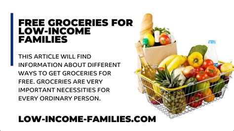 free groceries for low income.